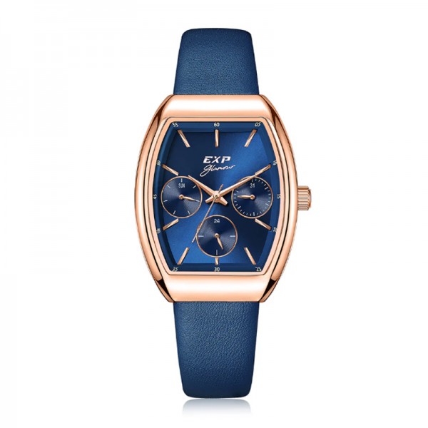 Expedition 6863 Rosegold Blue Leather BFLRGBU